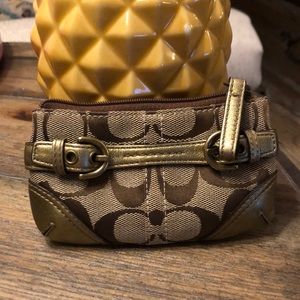 Coach zippered coin purse